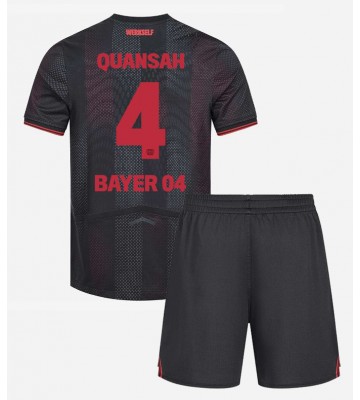 Bayer Leverkusen Jarell Quansah #4 Dětské Domácí Dres 2025-26 Krátký Rukáv (+ trenýrky)